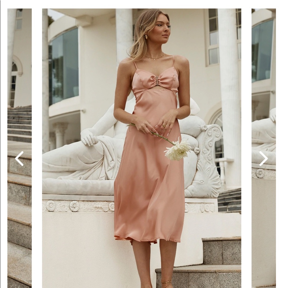 Satin Pink Dress